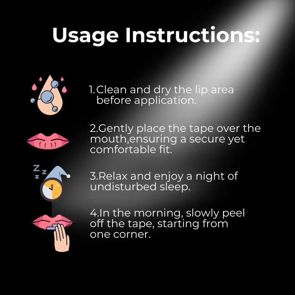 30Pcs Mouth Tape Sleeping Keep Mouth Close Prevent Snoring Gentle Sleep Strip for Home Travel Mouth Tape Mouth Tape for Sleeping