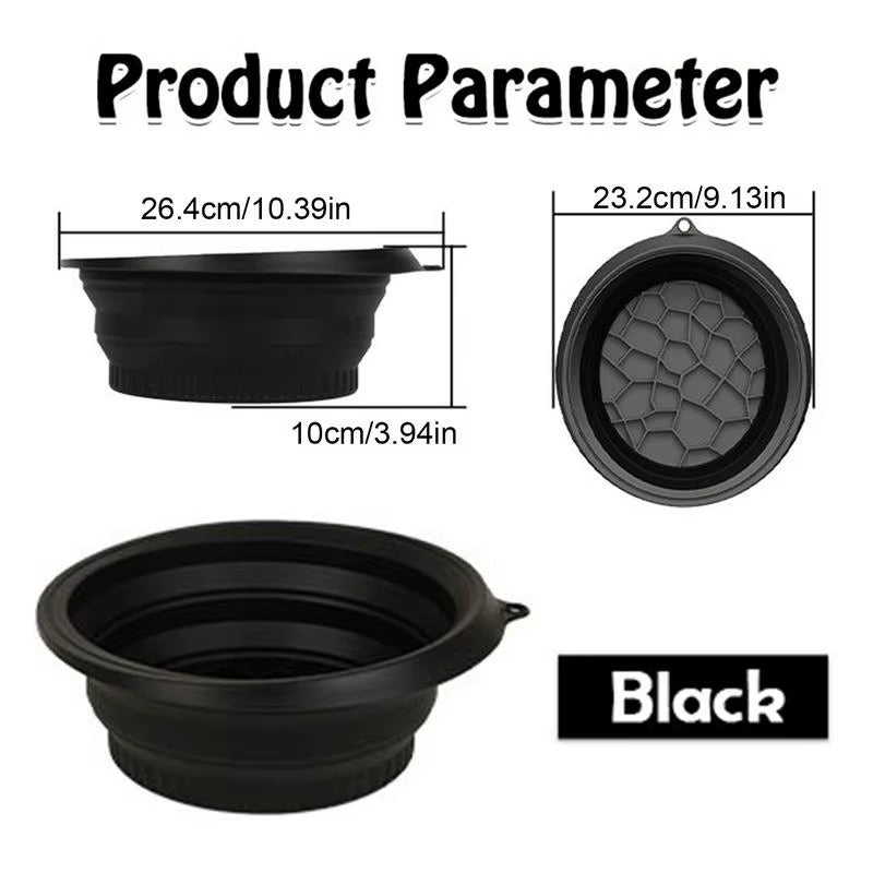 Portable Ice Bath Bowl for Facial Treatments - Folding Washbasin for Skin Care at Home and Travel