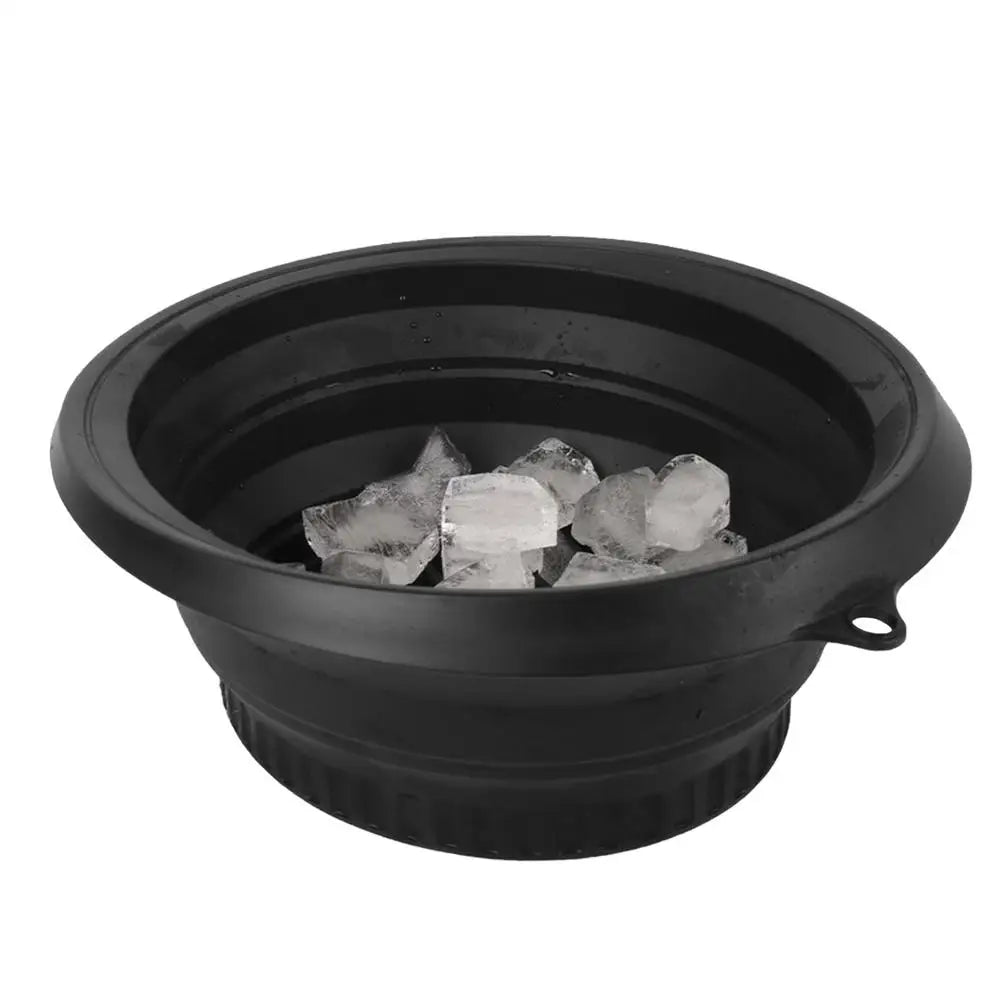 Portable Ice Bath Bowl for Facial Treatments - Folding Washbasin for Skin Care at Home and Travel
